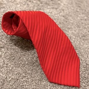 Ermenegildo Zegna Red Power Tie NWOT